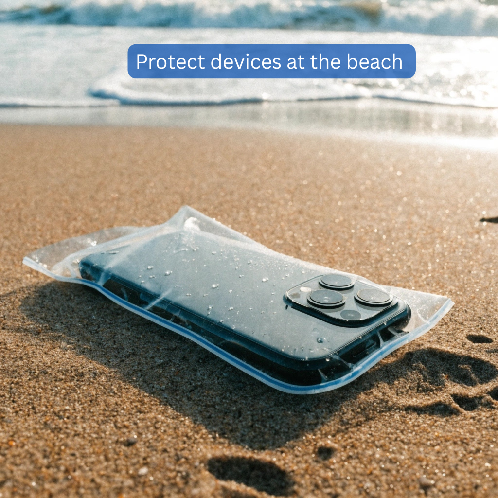 Protect devices at the beach